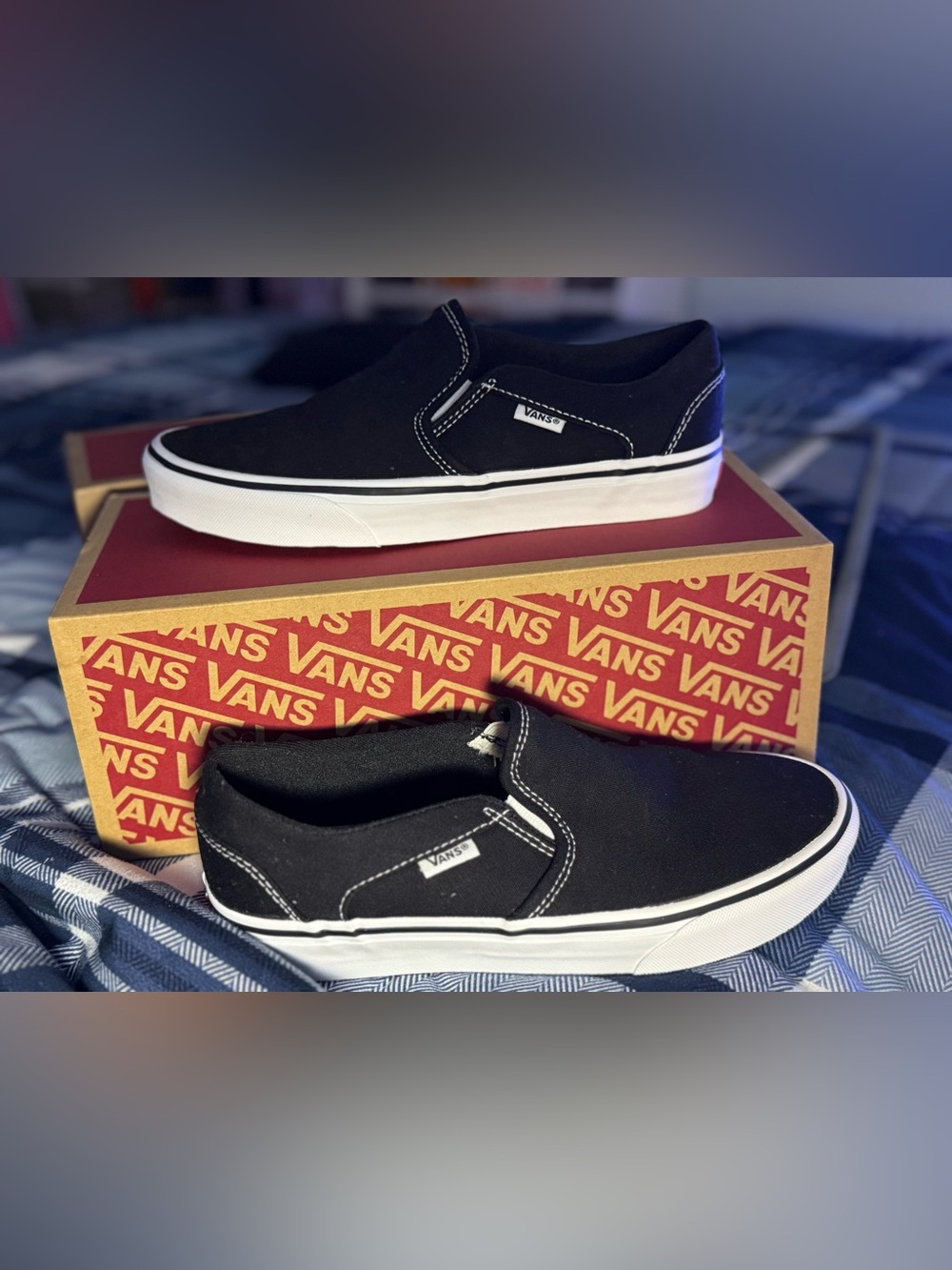 Vans Classic Slip-On Black and White